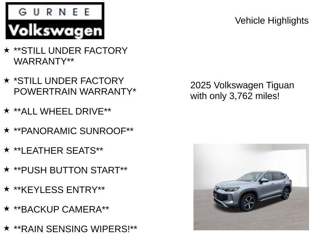 used 2025 Volkswagen Tiguan car, priced at $31,685