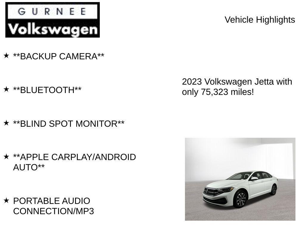 used 2023 Volkswagen Jetta car, priced at $16,388