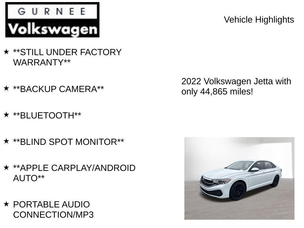 used 2022 Volkswagen Jetta car, priced at $16,999