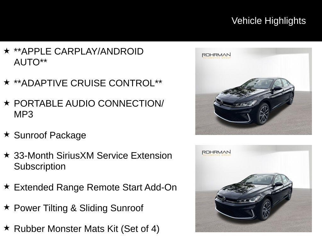 new 2025 Volkswagen Jetta car, priced at $27,757