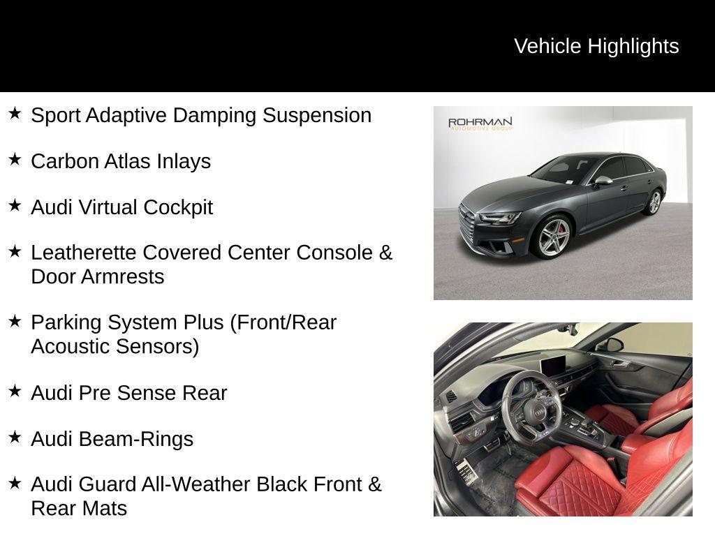 used 2019 Audi S4 car, priced at $32,745