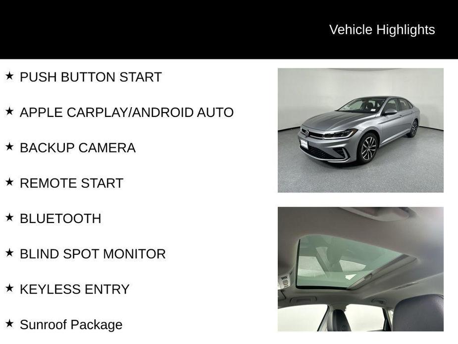 new 2025 Volkswagen Jetta car, priced at $25,181