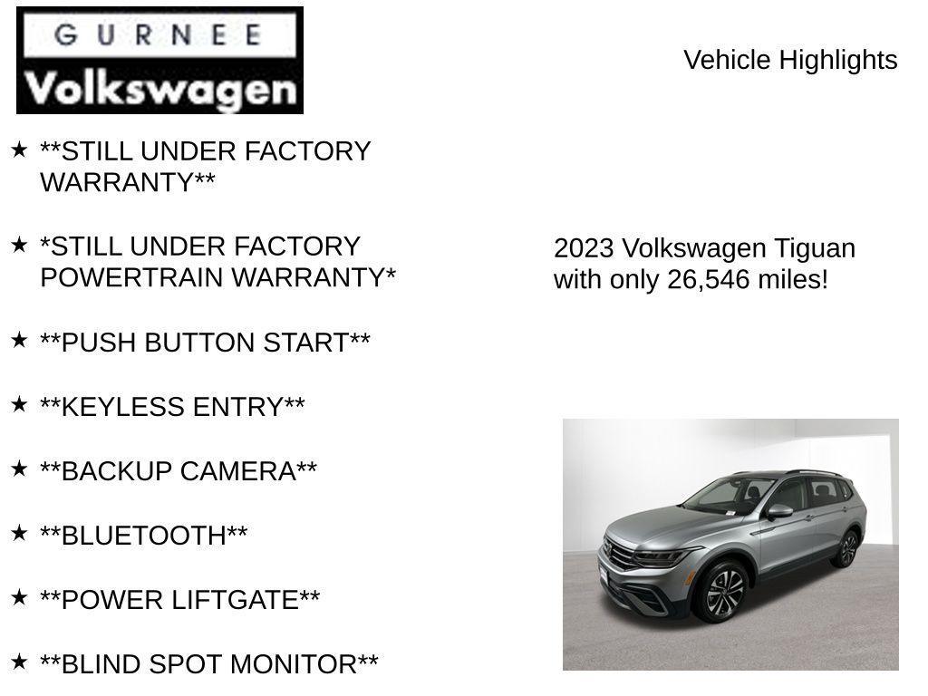 used 2023 Volkswagen Tiguan car, priced at $20,434