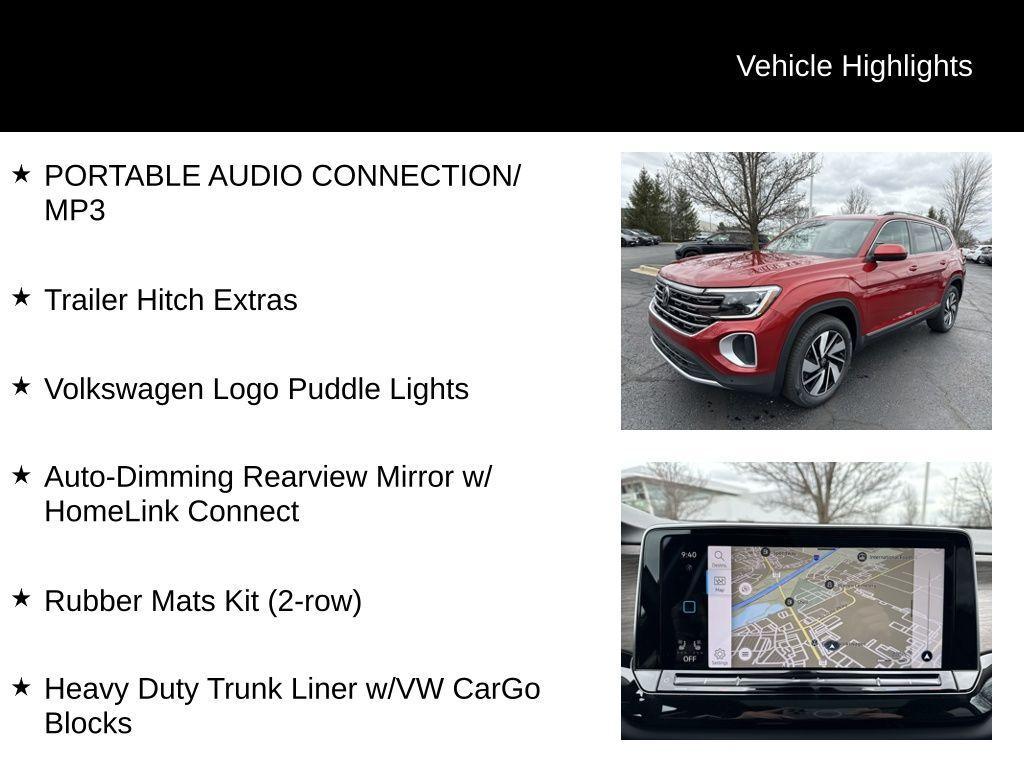 new 2025 Volkswagen Atlas car, priced at $47,009