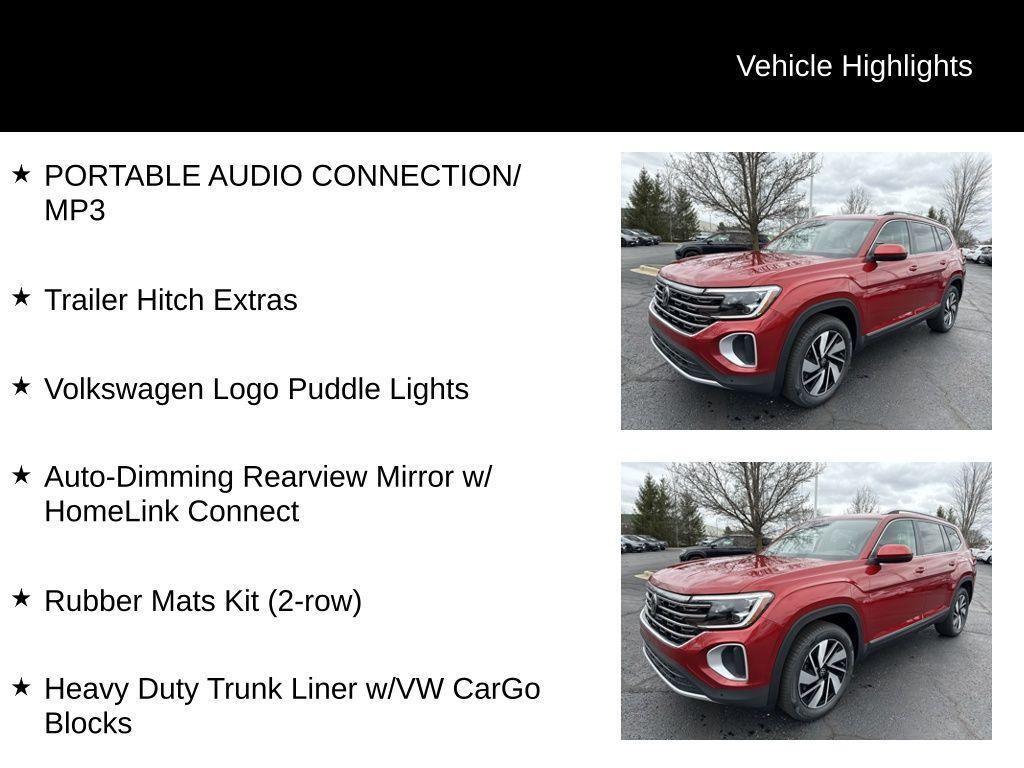 new 2025 Volkswagen Atlas car, priced at $44,009