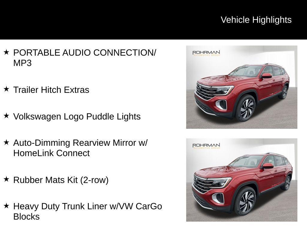 new 2025 Volkswagen Atlas car, priced at $47,009
