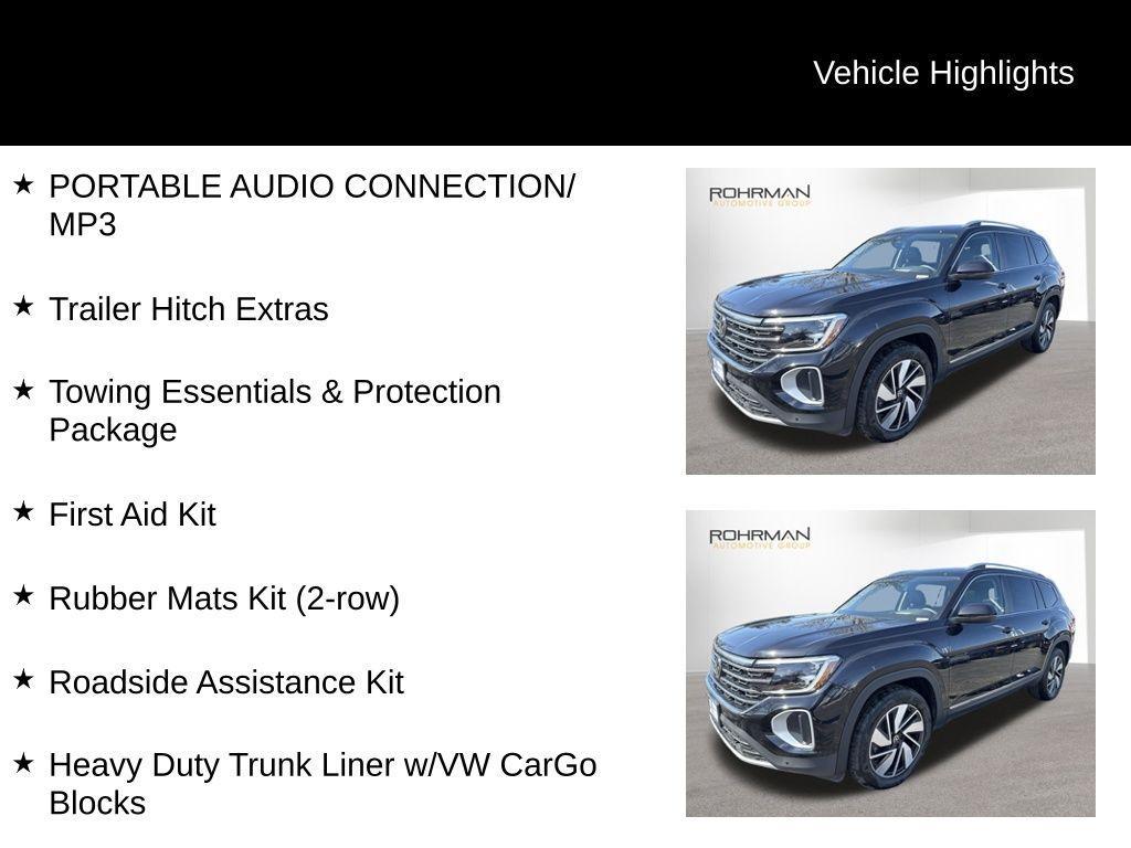 new 2025 Volkswagen Atlas car, priced at $46,128