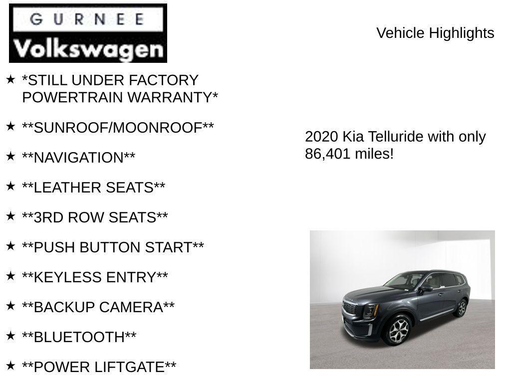used 2020 Kia Telluride car, priced at $20,723