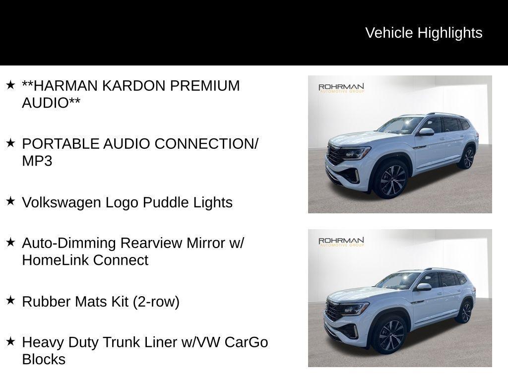 new 2025 Volkswagen Atlas car, priced at $49,848