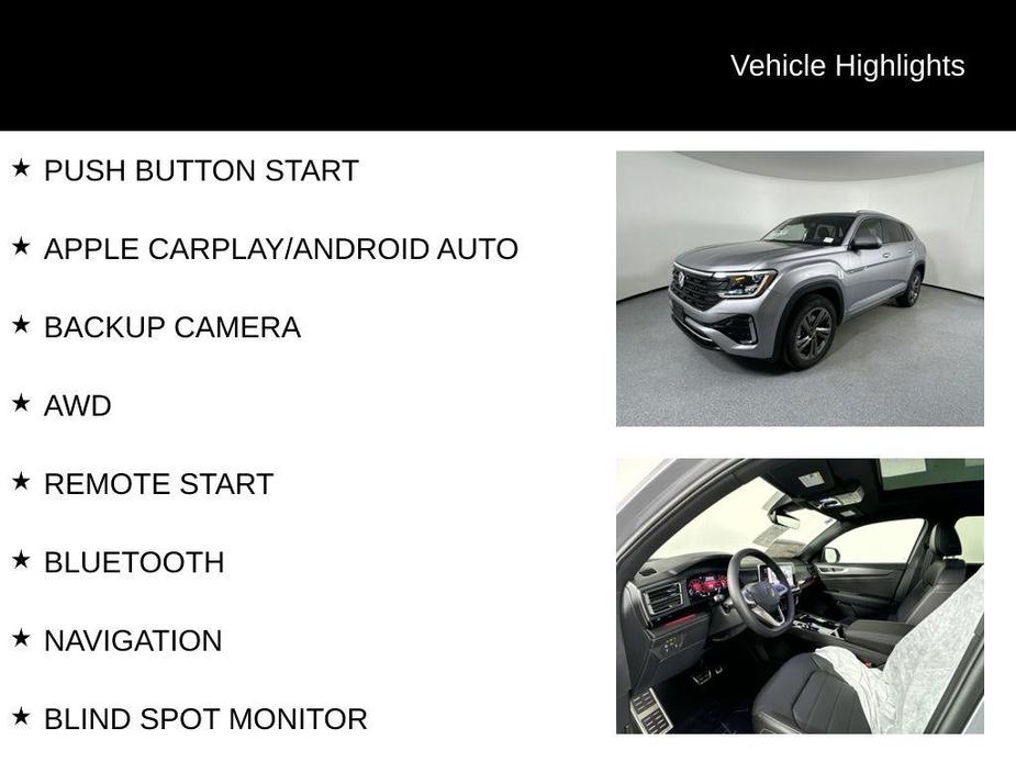 new 2024 Volkswagen Atlas Cross Sport car, priced at $40,299