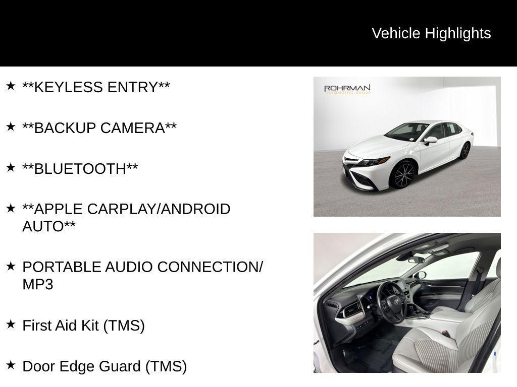 used 2022 Toyota Camry car, priced at $24,400