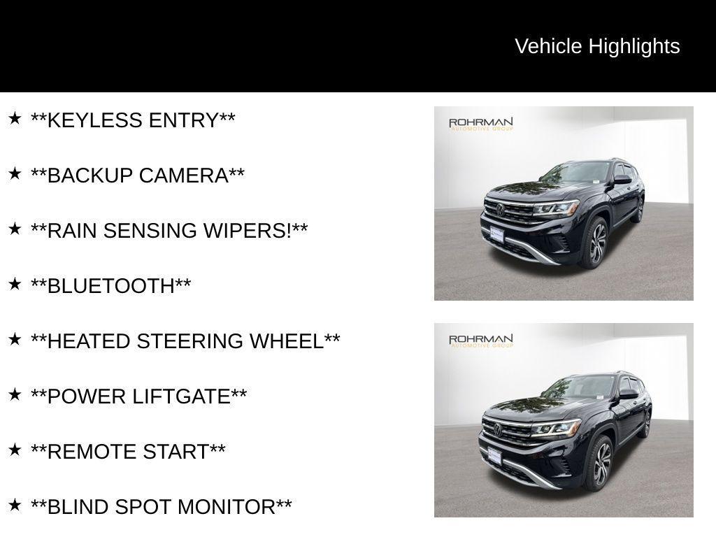 used 2023 Volkswagen Atlas car, priced at $33,291