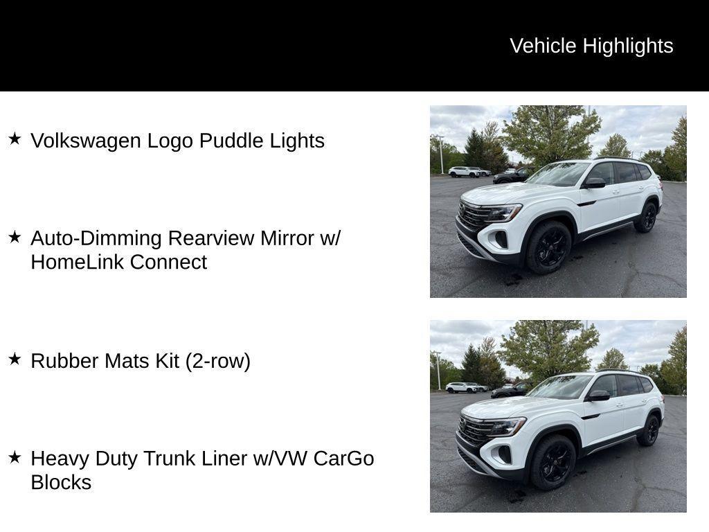 new 2025 Volkswagen Atlas car, priced at $42,675