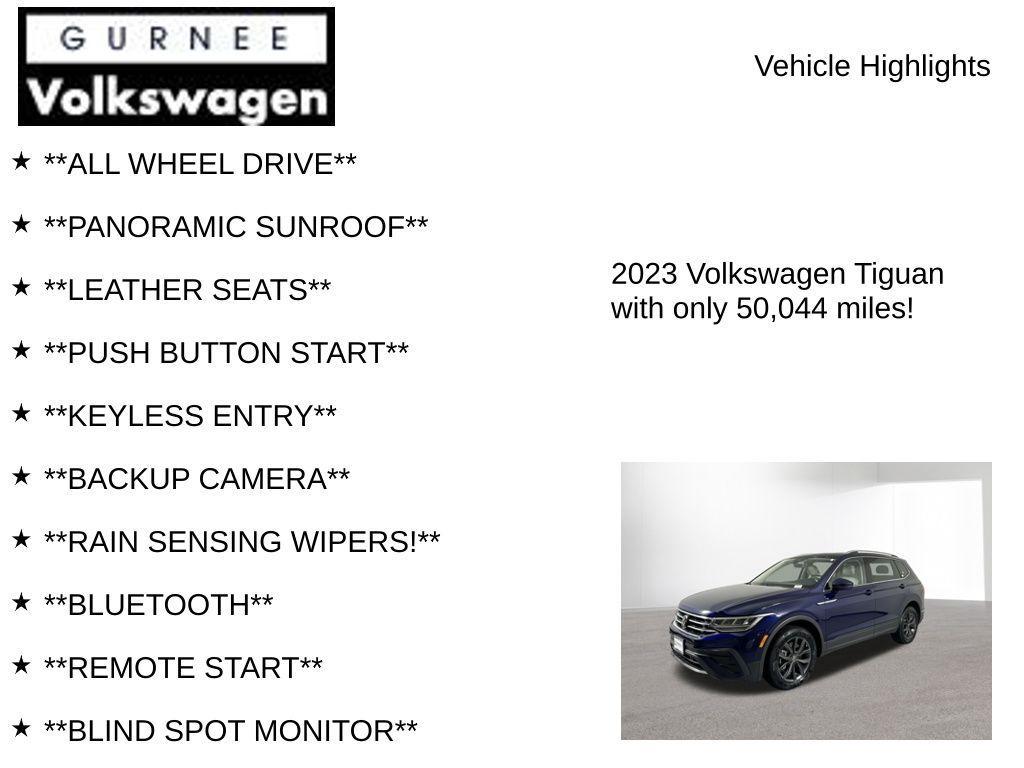 used 2023 Volkswagen Tiguan car, priced at $20,665
