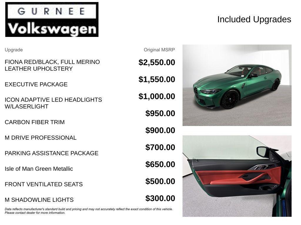 used 2024 BMW M4 car, priced at $78,686