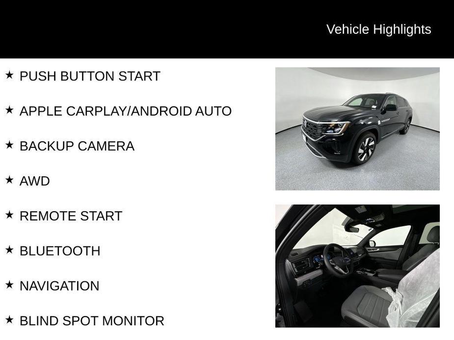 new 2024 Volkswagen Atlas Cross Sport car, priced at $39,499