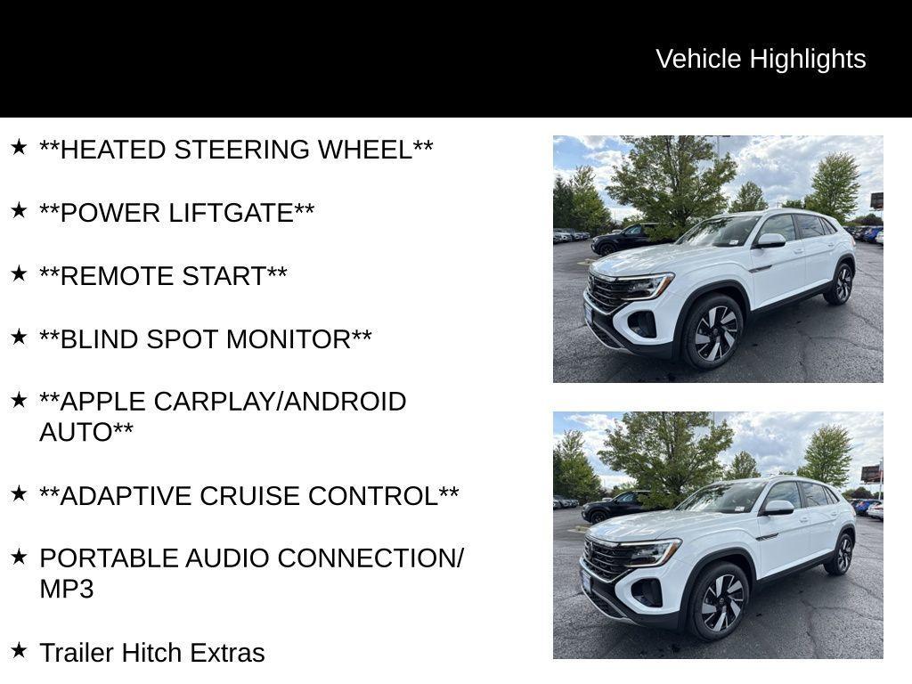new 2025 Volkswagen Atlas Cross Sport car, priced at $42,759