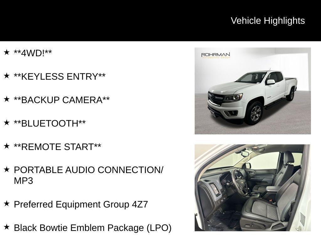 used 2017 Chevrolet Colorado car, priced at $16,999