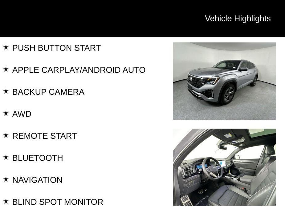 new 2024 Volkswagen Atlas Cross Sport car, priced at $40,299