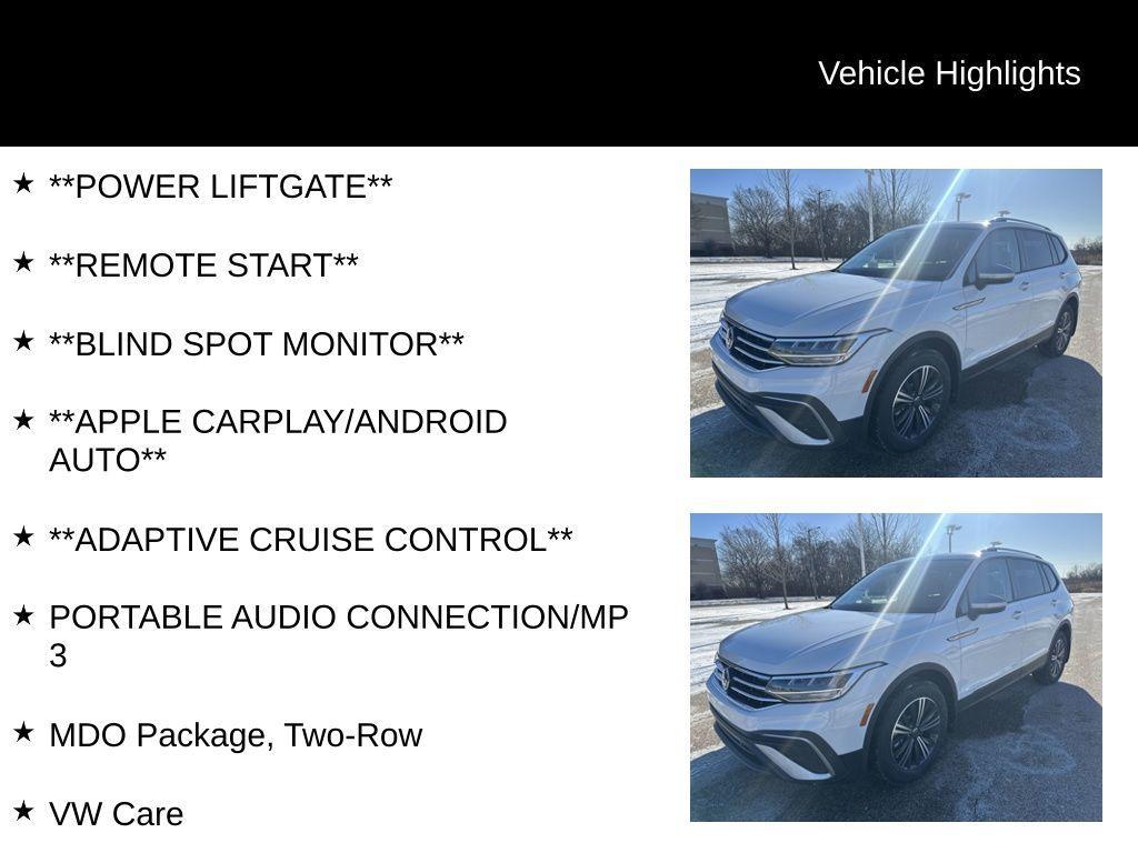 new 2024 Volkswagen Tiguan car, priced at $27,995