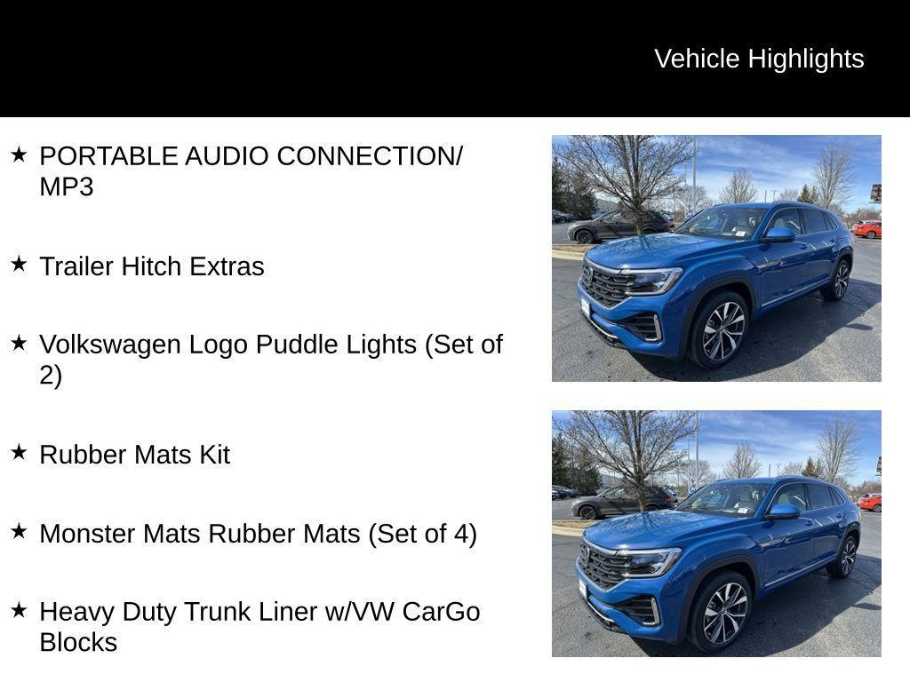 new 2025 Volkswagen Atlas Cross Sport car, priced at $49,435