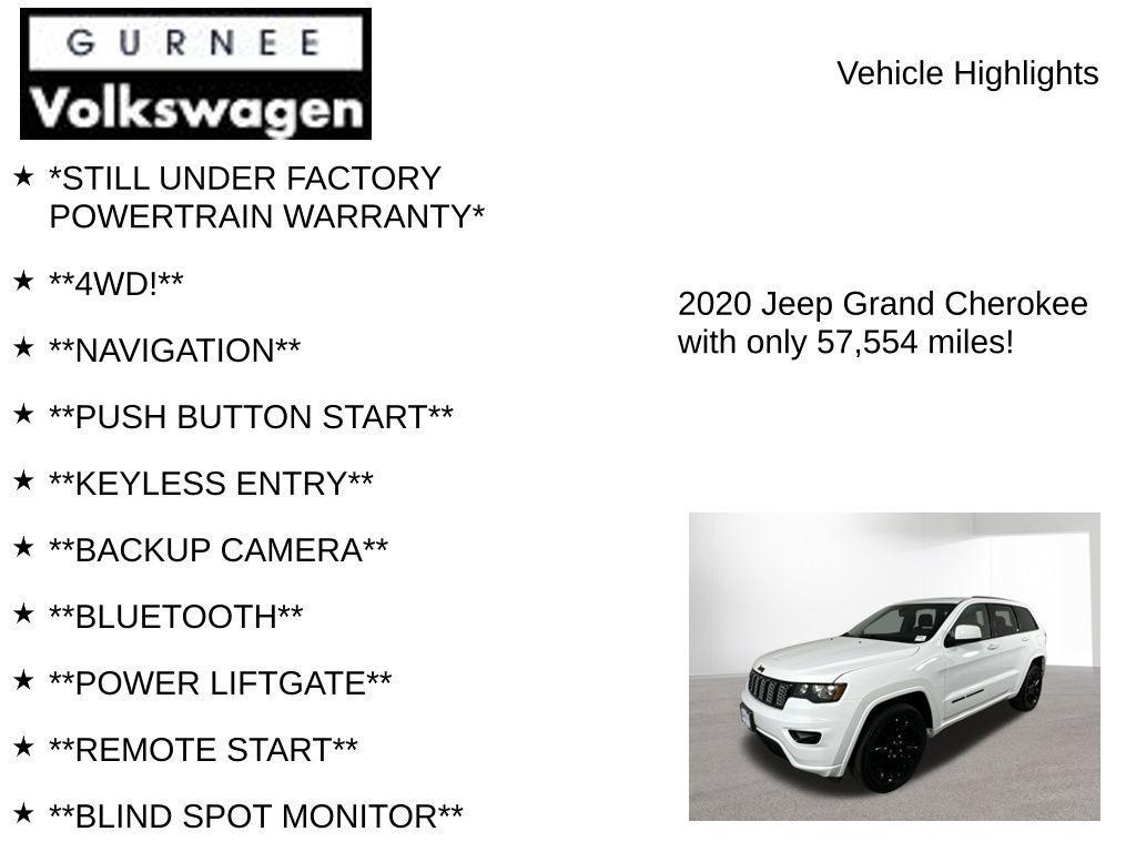 used 2020 Jeep Grand Cherokee car, priced at $23,994
