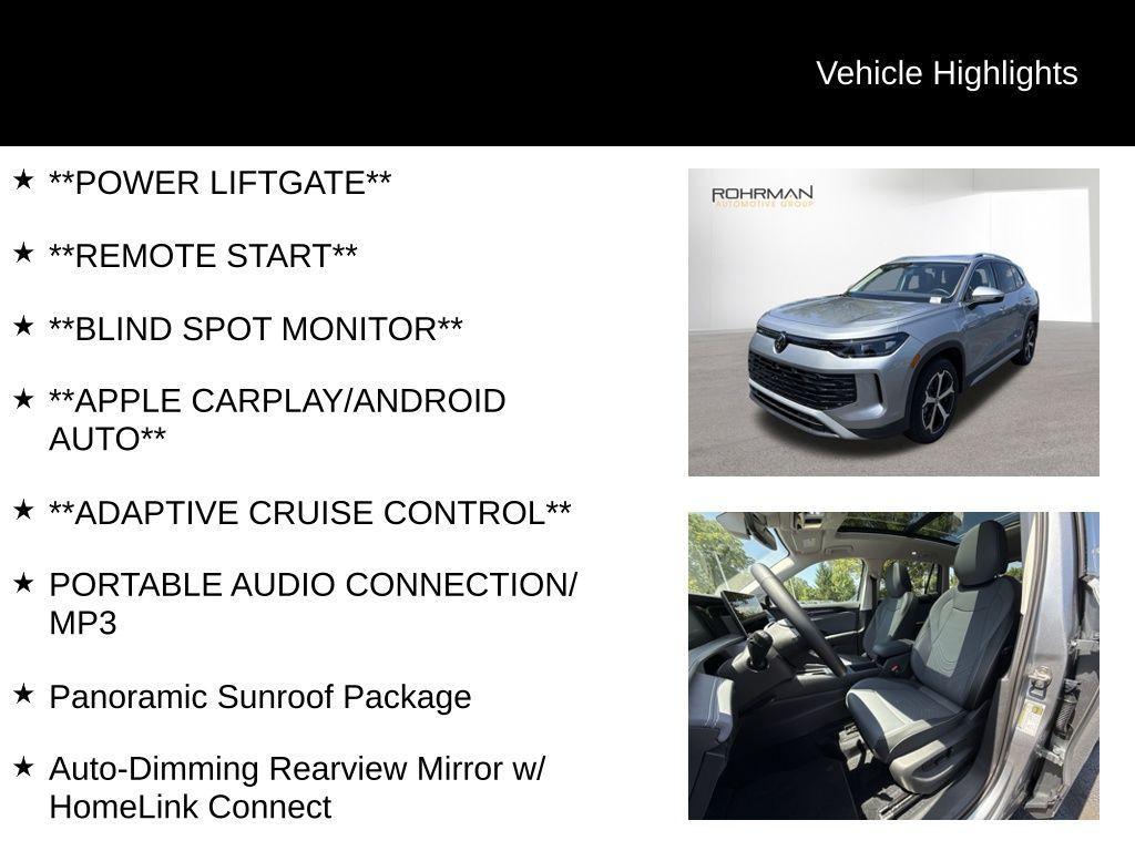 new 2025 Volkswagen Tiguan car, priced at $37,416