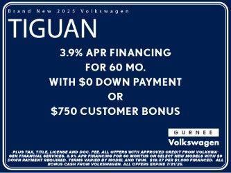 new 2025 Volkswagen Tiguan car, priced at $35,284