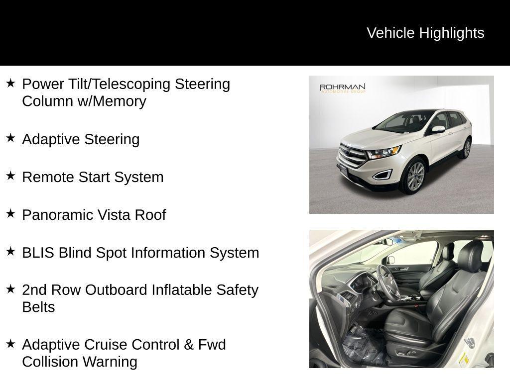 used 2018 Ford Edge car, priced at $16,998