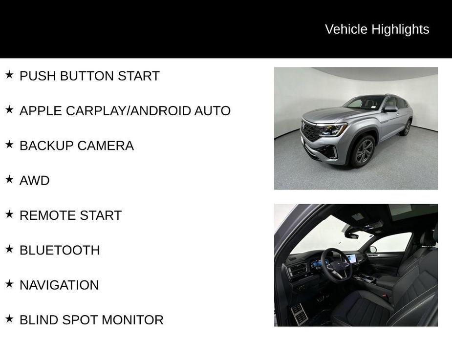 new 2024 Volkswagen Atlas Cross Sport car, priced at $40,299