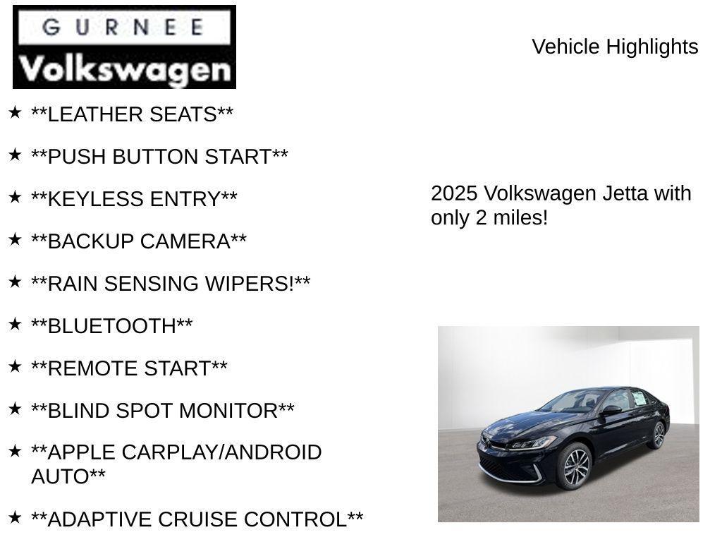new 2025 Volkswagen Jetta car, priced at $24,096