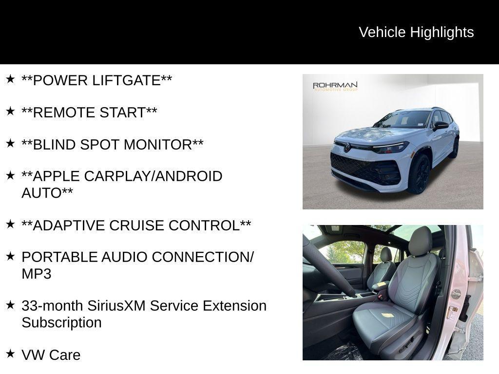 new 2025 Volkswagen Tiguan car, priced at $37,901