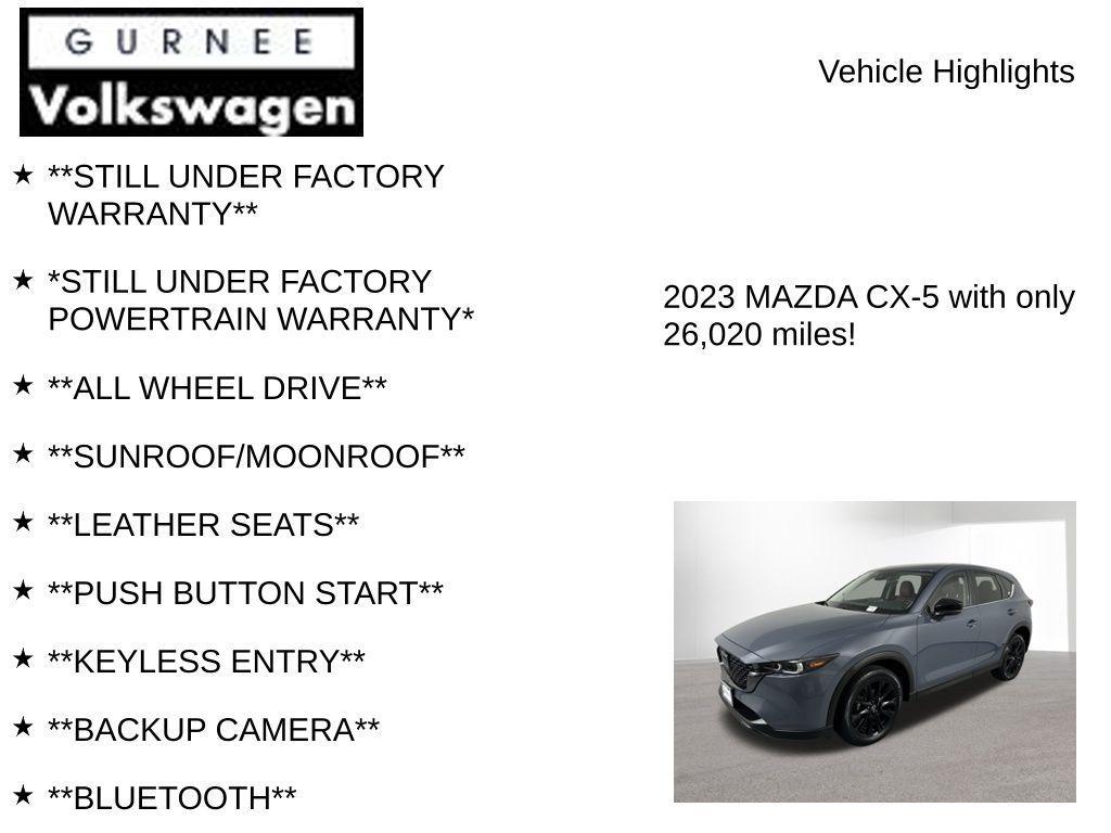 used 2023 Mazda CX-5 car, priced at $26,473