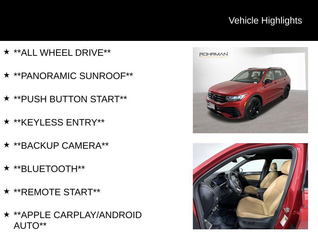used 2024 Volkswagen Tiguan car, priced at $29,625