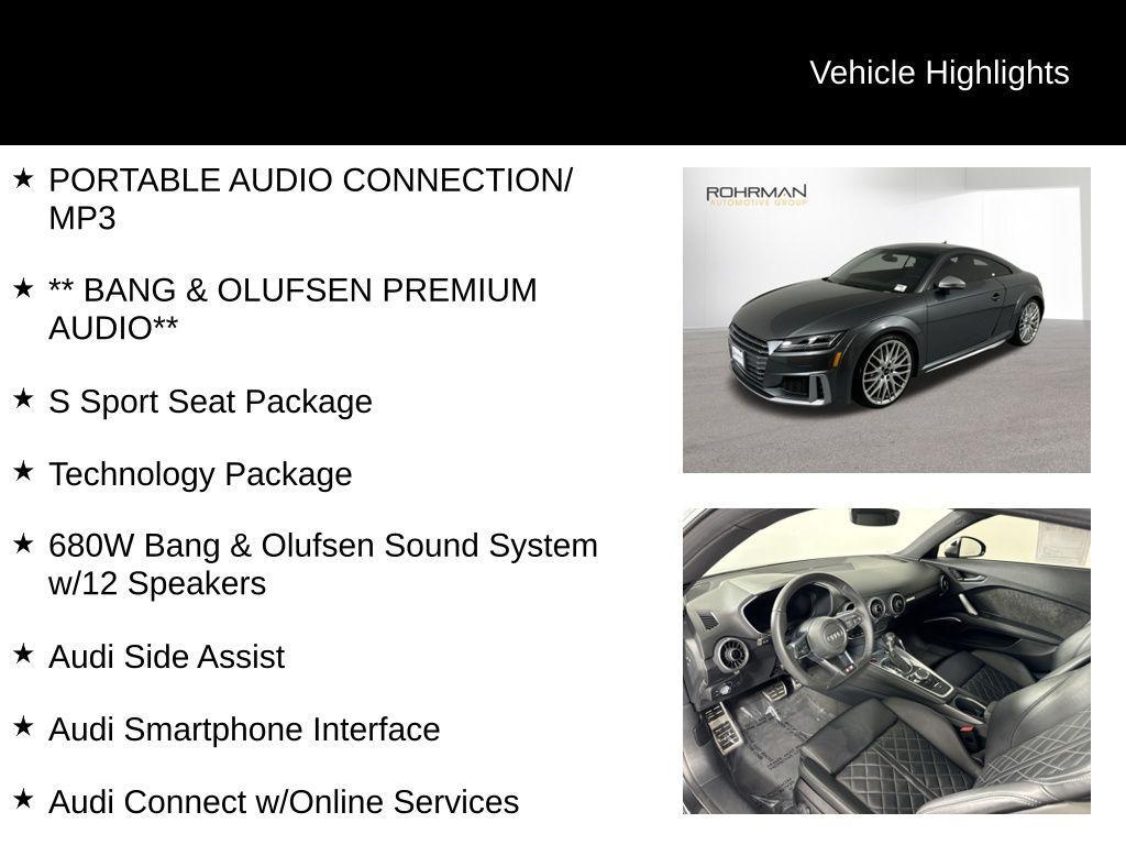 used 2019 Audi TTS car, priced at $41,998
