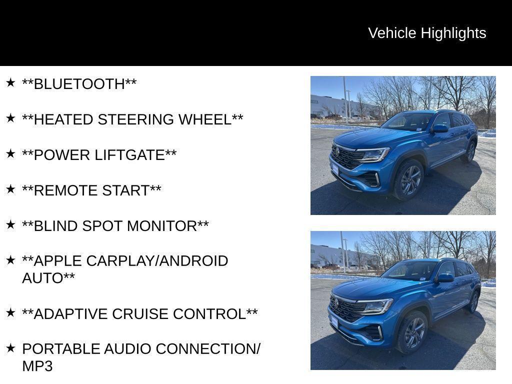 new 2024 Volkswagen Atlas Cross Sport car, priced at $40,299