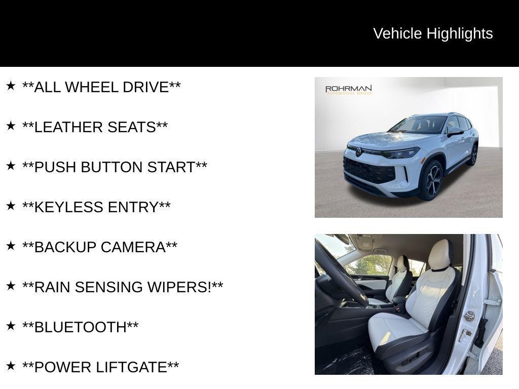 new 2025 Volkswagen Tiguan car, priced at $34,717