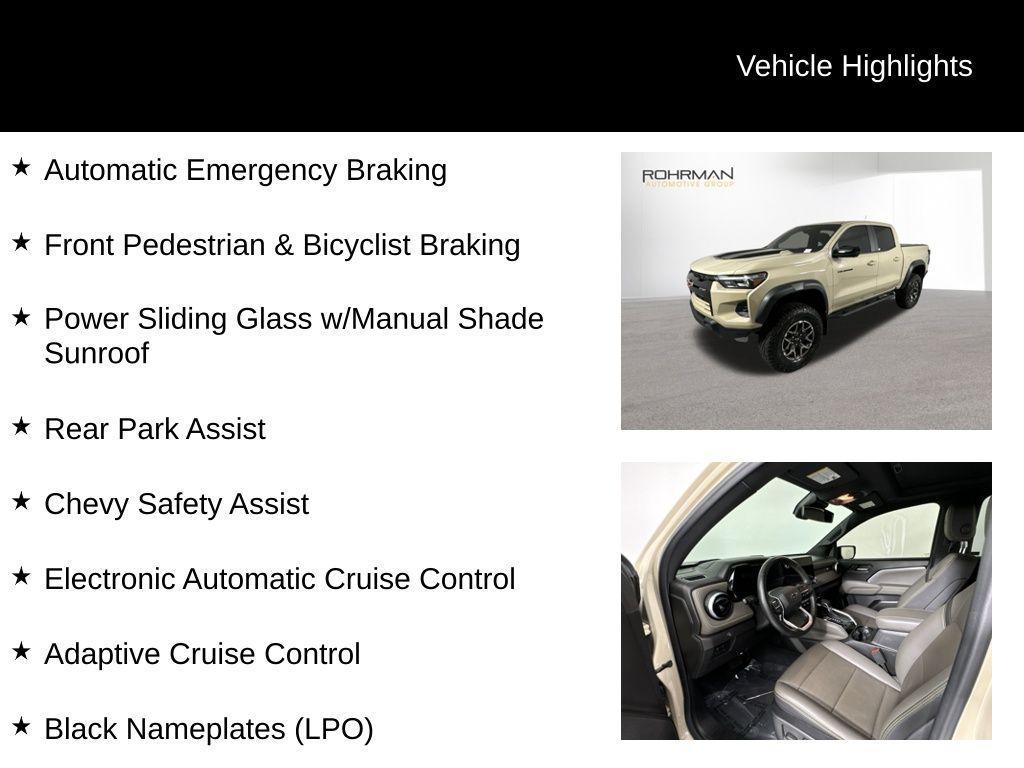used 2023 Chevrolet Colorado car, priced at $43,398