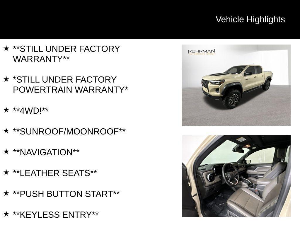 used 2023 Chevrolet Colorado car, priced at $43,398