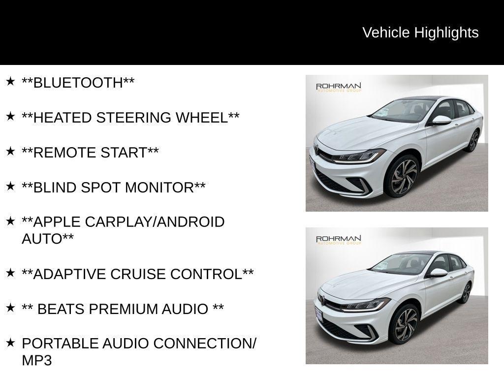 new 2025 Volkswagen Jetta car, priced at $30,518