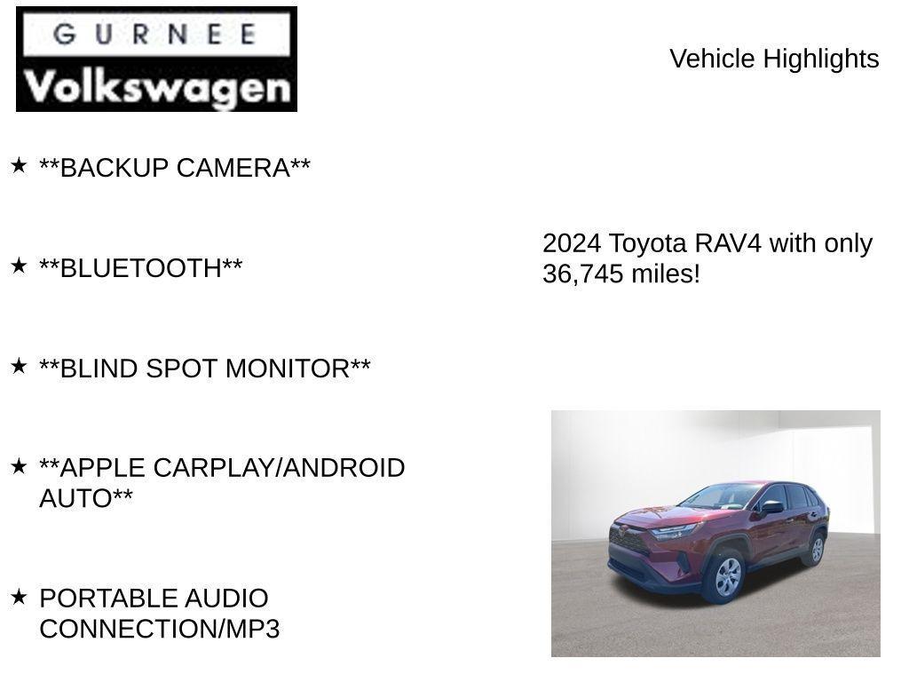 used 2024 Toyota RAV4 car, priced at $25,854