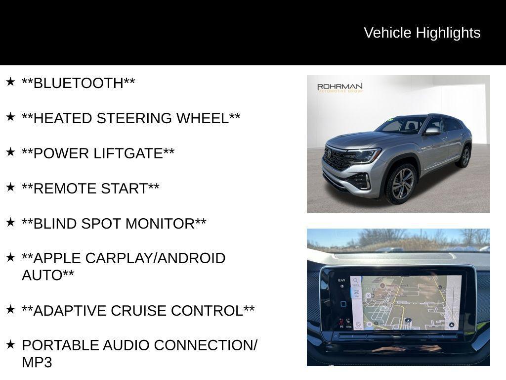 new 2024 Volkswagen Atlas Cross Sport car, priced at $46,862