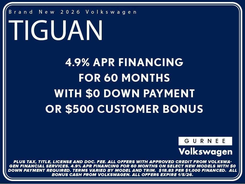 new 2026 Volkswagen Tiguan car, priced at $37,260