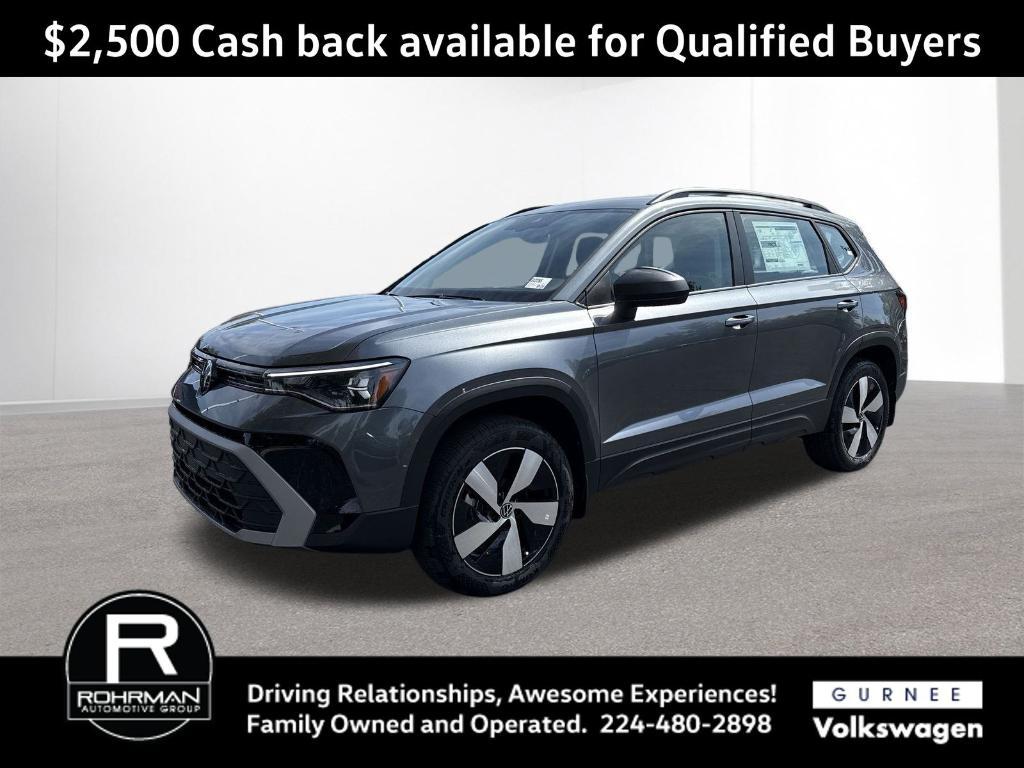 new 2025 Volkswagen Taos car, priced at $22,499
