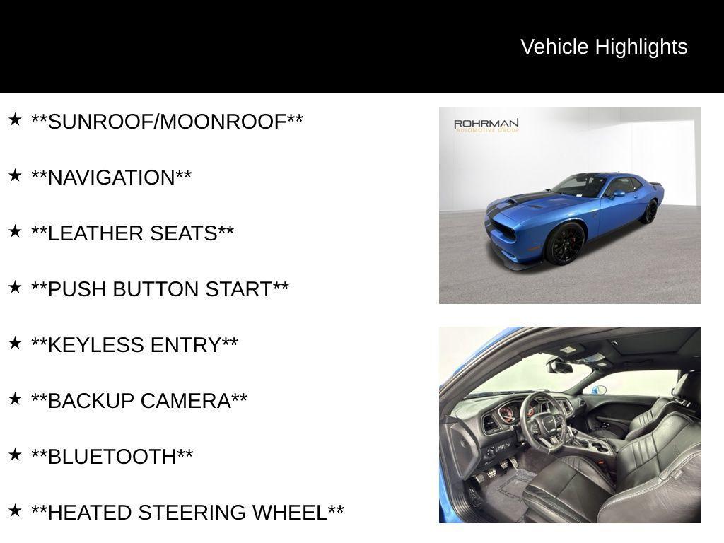 used 2016 Dodge Challenger car, priced at $48,871