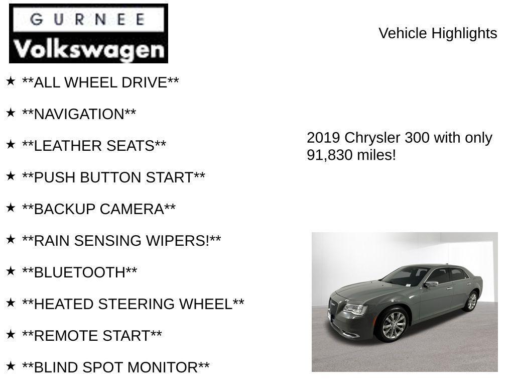 used 2019 Chrysler 300 car, priced at $16,813
