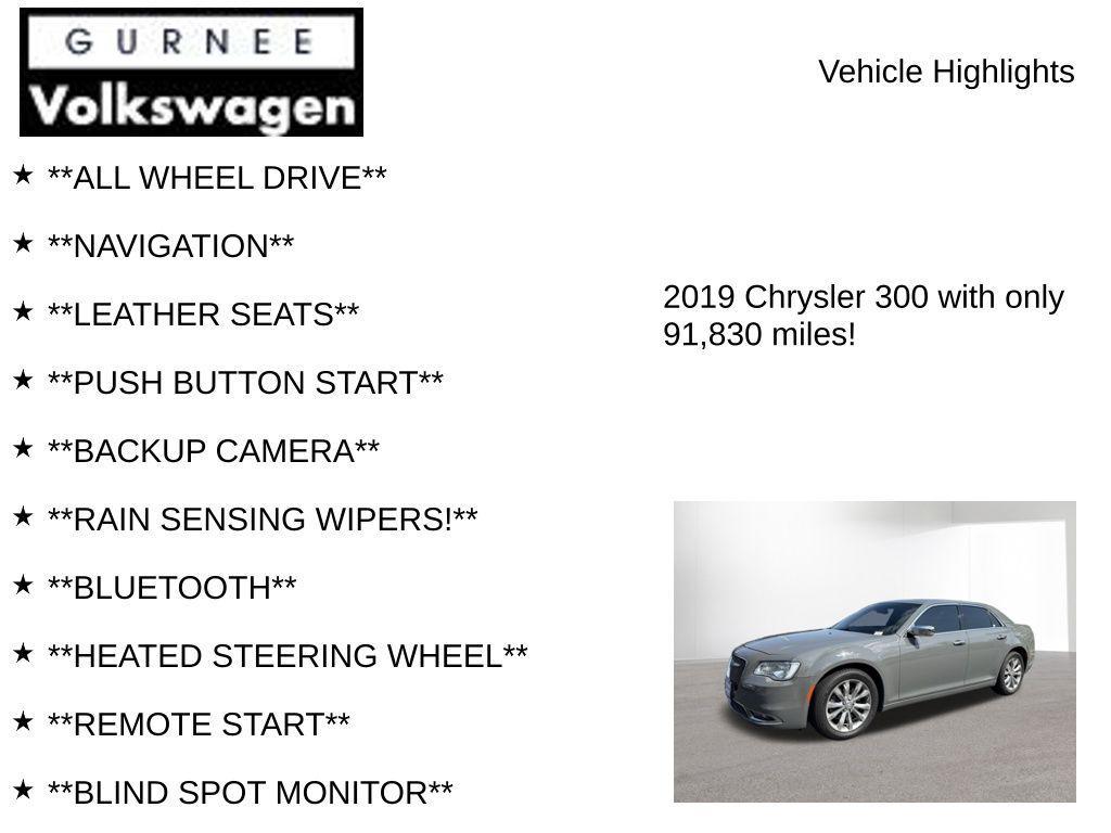 used 2019 Chrysler 300 car, priced at $17,390