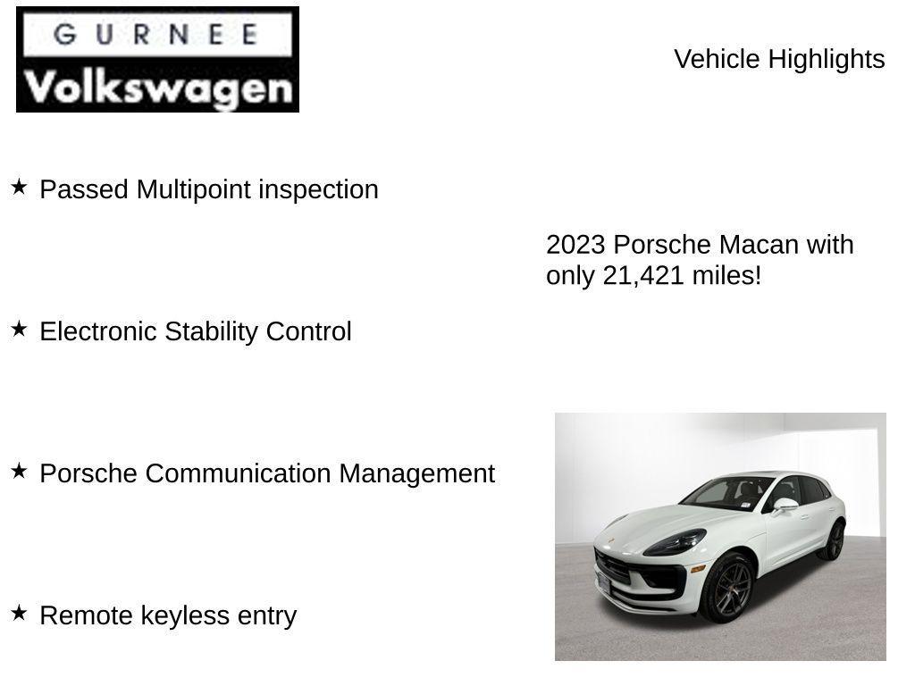 used 2023 Porsche Macan car, priced at $44,639