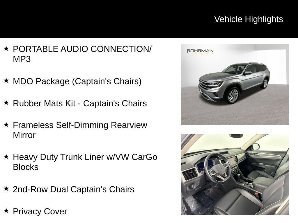used 2021 Volkswagen Atlas car, priced at $27,801