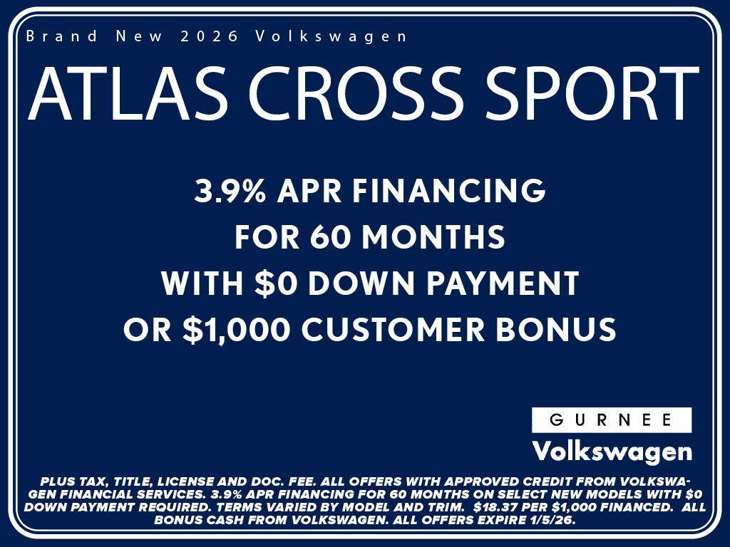 new 2026 Volkswagen Atlas Cross Sport car, priced at $49,977